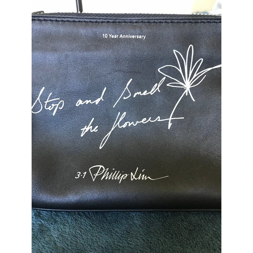 3.1 Phillip Lim 10th anniversary stop and smell the flower cosmetic pouch